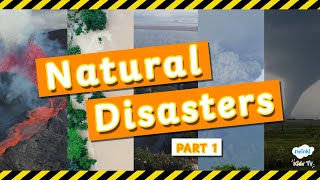 Natural Disasters Explained Part 1  Volcanoes Earthquakes and Tsunamis  Twinkl Kids Tv [upl. by Sorvats]