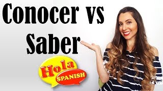 Conocer vs Saber  HOLA SPANISH  BRENDA ROMANIELLO [upl. by Sheya]