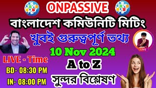 onpassive live webinar update  onpassive latest update  onpassive new update  Founder Updates [upl. by Onnem588]