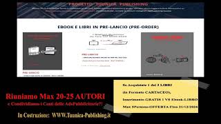 Inserimento GRATUITO sul Ns Mini Sitoweb Parte 1di3 1 50quot Tuunica Publishing  libri [upl. by Smukler648]