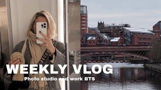 WEEKLY VLOG  BTS at my photo studio  Work travel to Newcastle and Manchester [upl. by Attiuqahs]