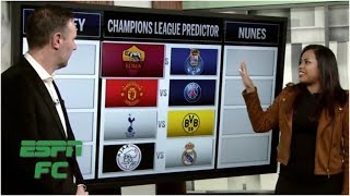 Champions League round of 16 predictions Man United vs PSG more  Champions League Predictor [upl. by Mhoj739]