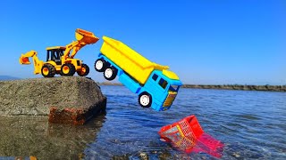 Jump river 3dx JCB ll 6dx dumper and 4dx sonalika tractor  join toys please subscribe [upl. by Naig]