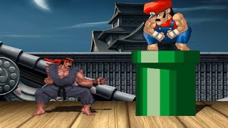 RYU vs MARIO  The most epic fight ever made [upl. by Stasny]