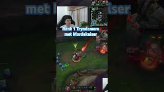 Rank 1 Tryndamere met Mordekaiser xiaohao tryndamere [upl. by Ettenig]