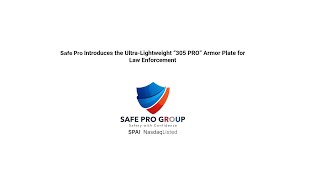 Safe Pro Introduces the UltraLightweight “305 PRO” Armor Plate for Law Enforcement [upl. by Rennug]