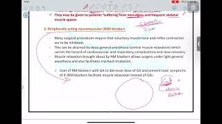 MSS pharmacologyMuscle relaxants Mutah [upl. by Needan]