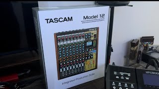 Tascam Model 12 Mixer to MPC Unboxing [upl. by Eenor157]