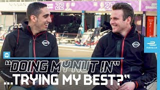 Doing My Nut In  English Slang Challenge With Sebastien Buemi And Oliver Rowland [upl. by Thin]