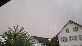 Gewitter 01062018 in Urdorf [upl. by Eletnahc282]