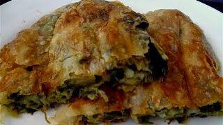 Börek mit Spinatfüllung Ispanakli kol böregimeinerezepte [upl. by Notsnarc]