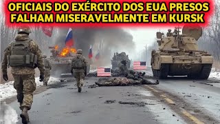 Oficiais do exército dos EUA tentam desesperadamente escapar do cerco em Kursk [upl. by Hgielac]