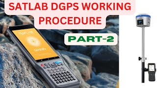 satlab rtksatlab Dgps working procedure I satlab Dgps Satlab survey I Satlab survey settings [upl. by Aicemed]