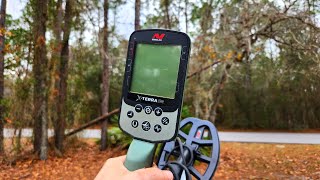 LIVE Metal Detecting in the WOODS  Minelab XTERRA PRO V8X Coil [upl. by Ariela]