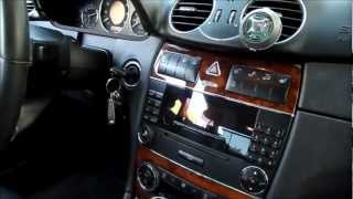 How to install Bluetooth via Auxiliary in Mercedes Benz CLK 500 or other w209 C class models [upl. by Lebezej489]