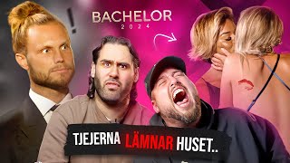 ALLA TJEJER DRAR HEM REAGERAR PÅ BACHELOR [upl. by Ylrbmik]