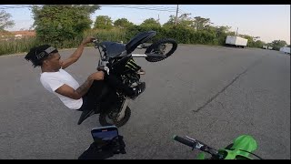 kx112 and kx85 wheelies [upl. by Torry436]