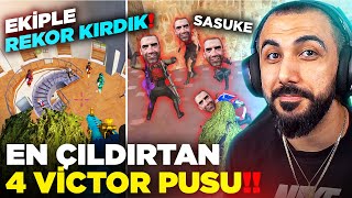 EKİPLE EN ÇILDIRTAN VİCTOR PUSUSU 😮 VİCTOR REİS TARİHİNİN REKORUNU KIRDIK  PUBG MOBILE [upl. by Eidde]