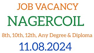 💥 Nagercoil job vacancy today 📍 Nagercoil job vacancy 2024 tamil ✴️ Nagercoil jobs today jobs2024 [upl. by Seagraves]