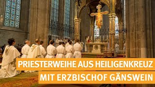 Priesterweihe mit Erzbischof Gänswein aus der Stiftskirche im Stift Heiligenkreuz  05102024 [upl. by Docilla]