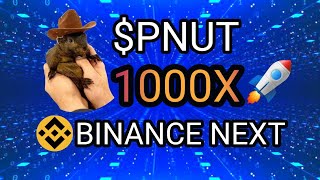 💥PEANUT THE SQUIRREL💥 PNUT COIN BINANCE LISTING  ELON MUSK  1000X SOON  🚀🚀🚀 [upl. by Krutz]