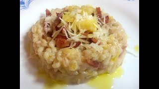 Orzotto mela speck ed Asiago stagionato [upl. by Saretta]