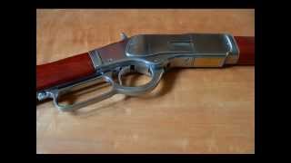 Winchester 1873 rifle homemade replica nonfiringwmv [upl. by Whatley]