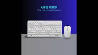 Rapoo 8000M Multimode Wireless Keyboard amp Mouse [upl. by Eilahs]