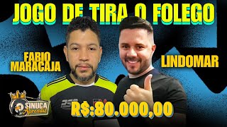 FABIO MARACAJA🆚️ LINDOMAR 80 MIL AO VIVO21111sinucaaprendizdulokoaovivo [upl. by Aenel420]