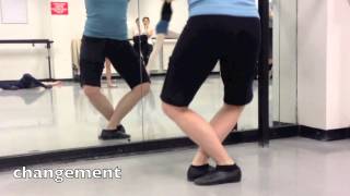 Assemblé  Sissonne Fermé ballet class tutorial beginner [upl. by Yentterb]