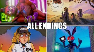 All Endings l FNAF Securtiy Breach Part6 [upl. by Nnyltiak]