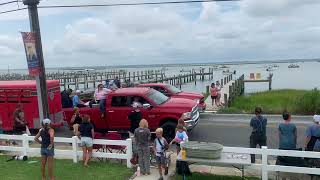 99th Annual Chincoteague Pony Swim —Pony Parade to Carnival Grounds— July 242024 [upl. by Ellemac]