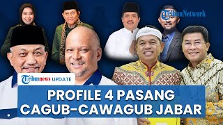 Profile 4 CagubCawagub Jabar Putra Presiden Politisi hingga Publik Figur Bersaing Ketat di Pilgub [upl. by Sheldon]