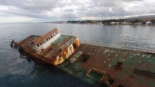 Barco hundido Estrecho de Magallanes Patagonia [upl. by Aicelav406]