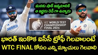 How Many Matches India Need To Win To Reach WTC Final  Telugu Buzz [upl. by Nnylav]