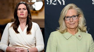 Sarah HuckabeeSanders slams Liz Cheneys support for Kamala Harris [upl. by Sawyere]