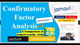 Lecture 12 Confirmatory Factor Analysis CFA in Jamovi [upl. by Ardnoet]