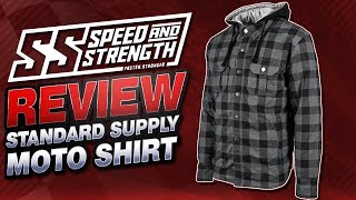 Speed and Strength Standard Supply Moto Shirt Review from Sportbiketrackgearcom [upl. by Reseda]