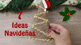 7 ADORNOS FACILES PARA HECER EN ESTA NAVIDADIDEAS PARA VENDER O REGALARDIY CHRISTMASARTESANATO [upl. by Hsetim]