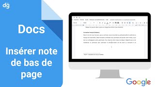 Comment insérer une note de bas de page sur Google Docs [upl. by Nnaitsirhc]