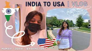 India to USA ✈️ Student Travel Vlog Masters in US International Student MahekTravels [upl. by Uokes]