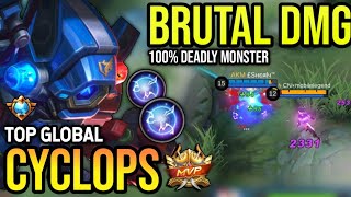 CYCLOPS BEST BUILD 2023  TOP GLOBAL CYCLOPS GAMEPLAY  MOBILE LEGENDS✓ [upl. by Atel]