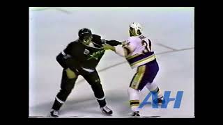 NHL Oct 15 1992 St Louis Blues v Minnesota North Stars R Murray Baron v Derian Hatcher [upl. by Anilemrac]