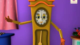 The Clock  3D English Nursery Rhyme for Children  Periwinkle  Rhyme 36 [upl. by Burns]