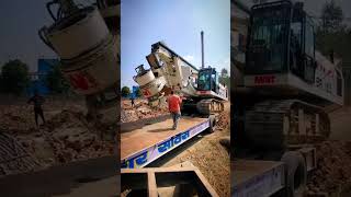 B R 165 MAIT PILING RIG MACHINE LOADING miya bhai55 youtube video [upl. by Yenittirb498]