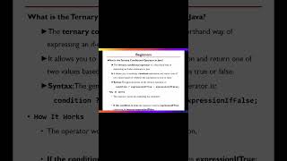Ternary Conditional Operator in Java [upl. by Gayleen]