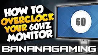 How to Overclock your 60Hz Monitor Sometimes up to 80Hz [upl. by Ledba456]