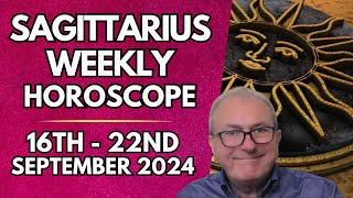 Sagittarius Horoscope  Weekly Astrology 16th to 22nd September 2024 [upl. by Dean868]