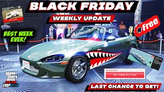 GTA ONLINE BLACK FRIDAY SALES Huge Best Sales of 2024  FREE CARS  DOUBLE MONEY  Weekly Update [upl. by Akemyt]