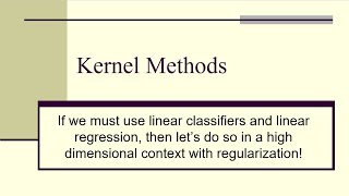 APM 8 Kernel Methods [upl. by Colligan107]